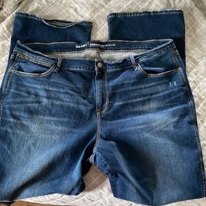 Old Navy Women's Micro Flare Jeans - Dark Blue